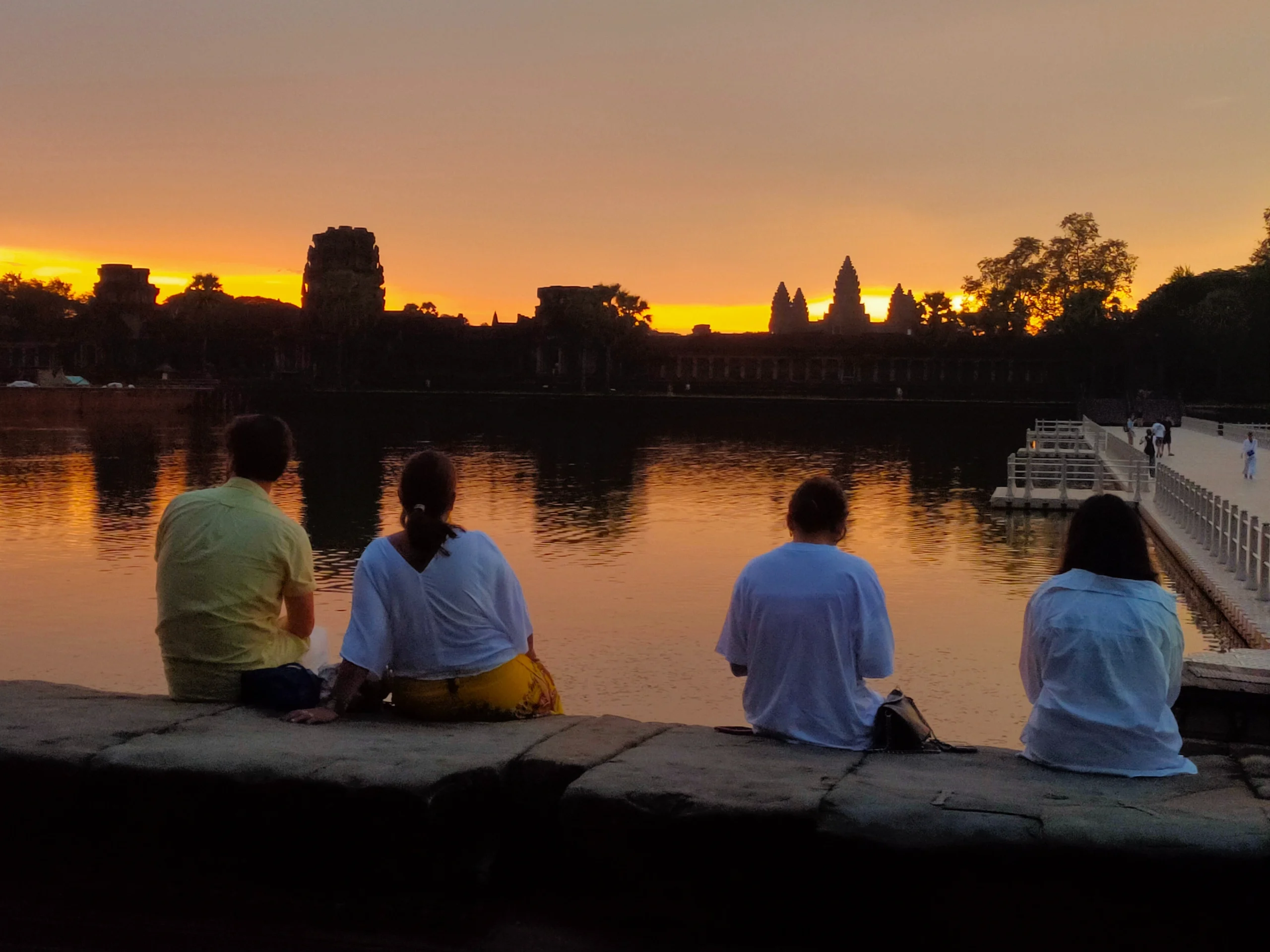 Alba ad Angkor Wat, il tempio più famoso della Cambogia