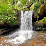 Il "fiume sacro" con centinaia di simboli induisti scolpiti nella roccia.